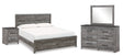 Furniture City Houma - Ashley Furniture - Bronyan King Panel Bed, Dresser, Mirror and Nightstand - King Panel Bed, Dresser, Mirror and Nightstand - B1290B9