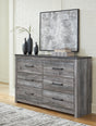 Furniture City Houma - Ashley Furniture - Bronyan Bedroom - Two Drawer Night Stand / Dark Gray - B1290-92