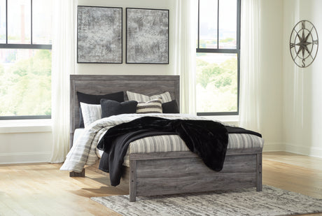 Furniture City Houma - Ashley Furniture - Bronyan Queen Panel Bed - Queen Panel Bed / Dark Gray - B1290B2