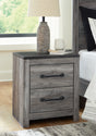 Furniture City Houma - Ashley Furniture - Bronyan Nightstand - Two Drawer Night Stand / Dark Gray - B1290-92