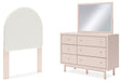 Furniture City Houma - Ashley Furniture - Wistenpine Twin Upholstered Panel Headboard, Dresser and Mirror - Twin Upholstered Panel Headboard, Dresser and Mirror - B1323B10