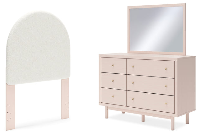 Furniture City Houma - Ashley Furniture - Wistenpine Twin Upholstered Panel Headboard, Dresser and Mirror - Twin Upholstered Panel Headboard, Dresser and Mirror - B1323B10
