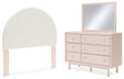 Furniture City Houma - Ashley Furniture - Wistenpine Full Upholstered Panel Headboard, Dresser and Mirror - Full Upholstered Panel Headboard, Dresser and Mirror - B1323B11