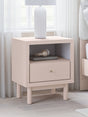 Furniture City Houma - Ashley Furniture - Wistenpine Nightstand - One Drawer Night Stand / Blush - B1323-91