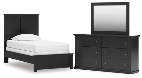 Furniture City Houma - Ashley Furniture - Maribel Twin Panel Bed, Dresser and Mirror - Twin Panel Bed, Dresser and Mirror - B138B71