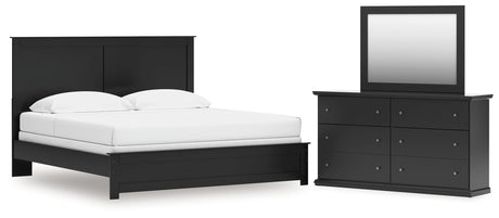 Furniture City Houma - Ashley Furniture - Maribel King Panel Bed with Dresser and Mirror - King Panel Bed with Dresser and Mirror - B138B62