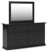 Maribel Full Panel Bed, Dresser and Mirror