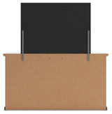 Maribel Full Panel Bed with Dresser, Mirror and 2 Nightstands