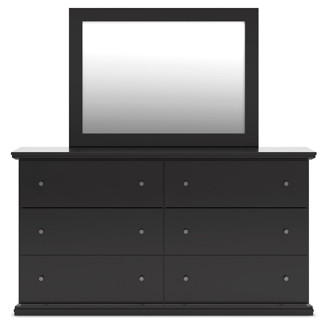 Maribel Queen Panel Bed, Dresser and Mirror