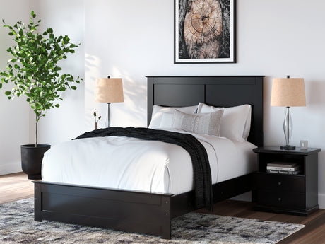 Furniture City Houma - Ashley Furniture - Maribel Full Panel Bed - Full Panel Bed / Black - B138B52