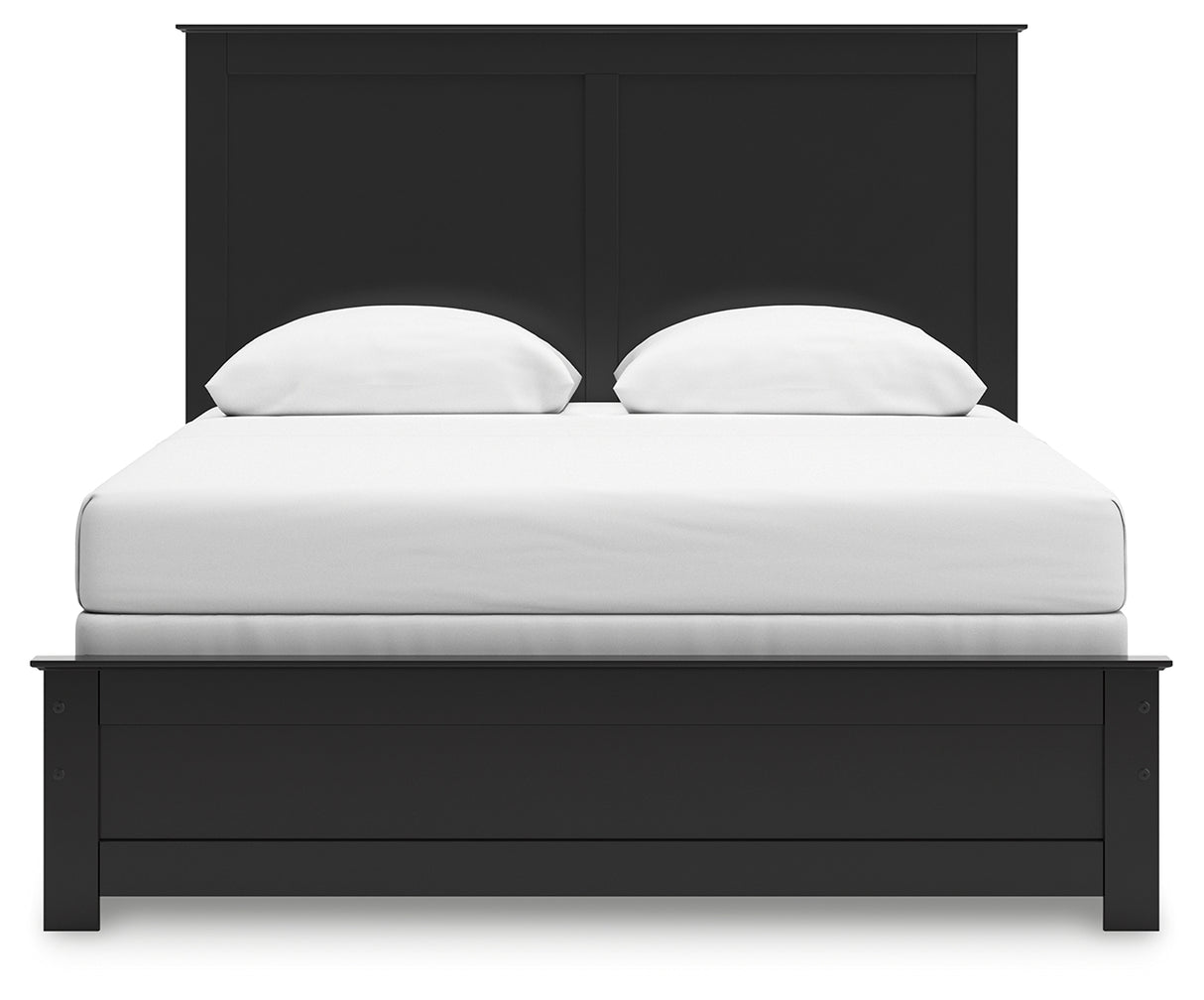 Maribel Queen Panel Bed, Dresser, Mirror, Chest and 2 Nightstands