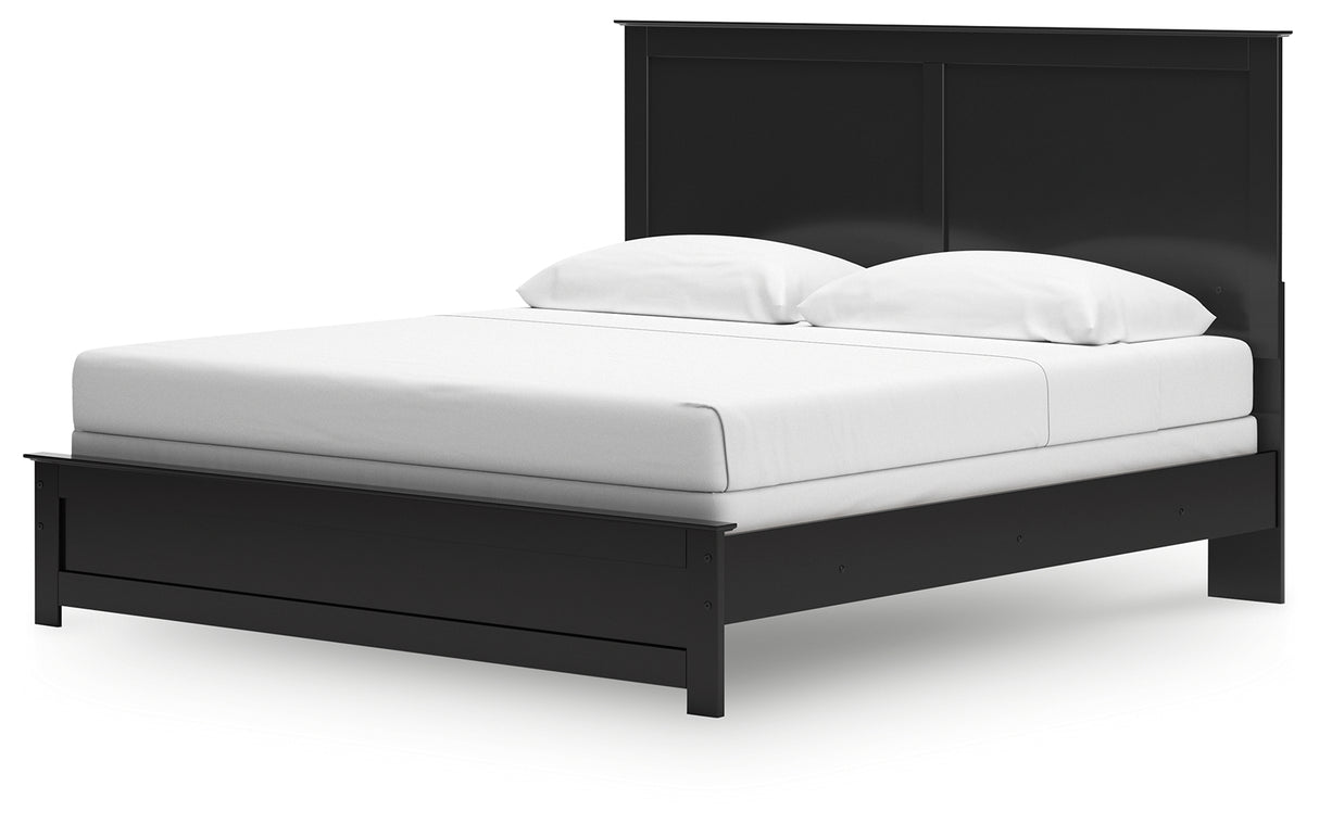 Maribel King Panel Bed, Dresser, Mirror, Chest, and 2 Nightstands