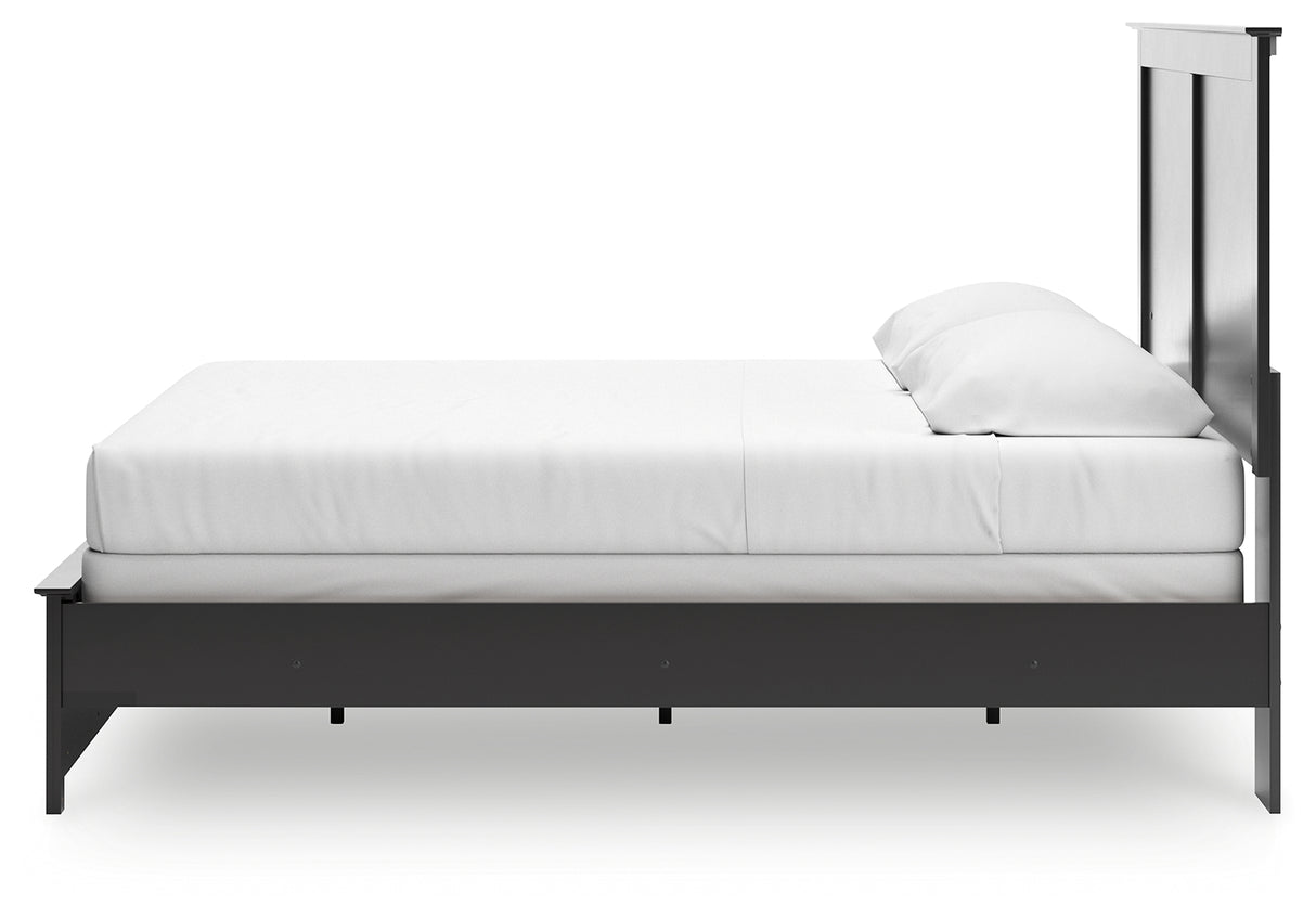 Maribel King Panel Bed with Dresser and Mirror