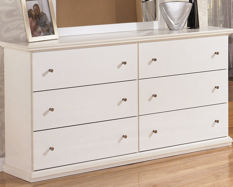 Furniture City Houma - Ashley Furniture - Bostwick Shoals Dresser - Six Drawer Dresser / White - B139-31