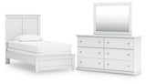Bostwick Shoals Twin Panel Bed, Dresser and Mirror