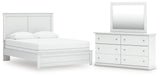 Bostwick Shoals Queen Panel Bed, Dresser and Mirror