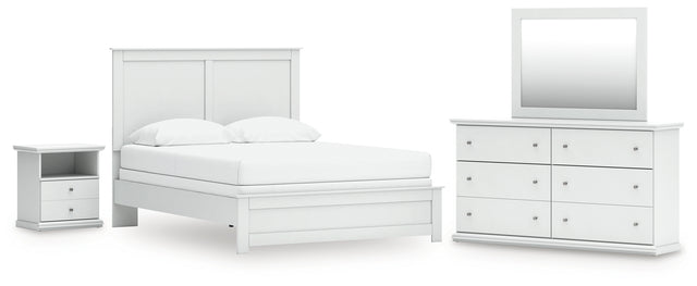 Furniture City Houma - Ashley Furniture - Bostwick Shoals Queen Panel Bed, Dresser, Mirror and Nightstand - Queen Panel Bed, Dresser, Mirror and Nightstand - B139B55