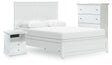 Furniture City Houma - Ashley Furniture - Bostwick Shoals Queen Panel Bed, Cheat and Nightstand - Queen Panel Bed, Cheat and Nightstand - B139B68