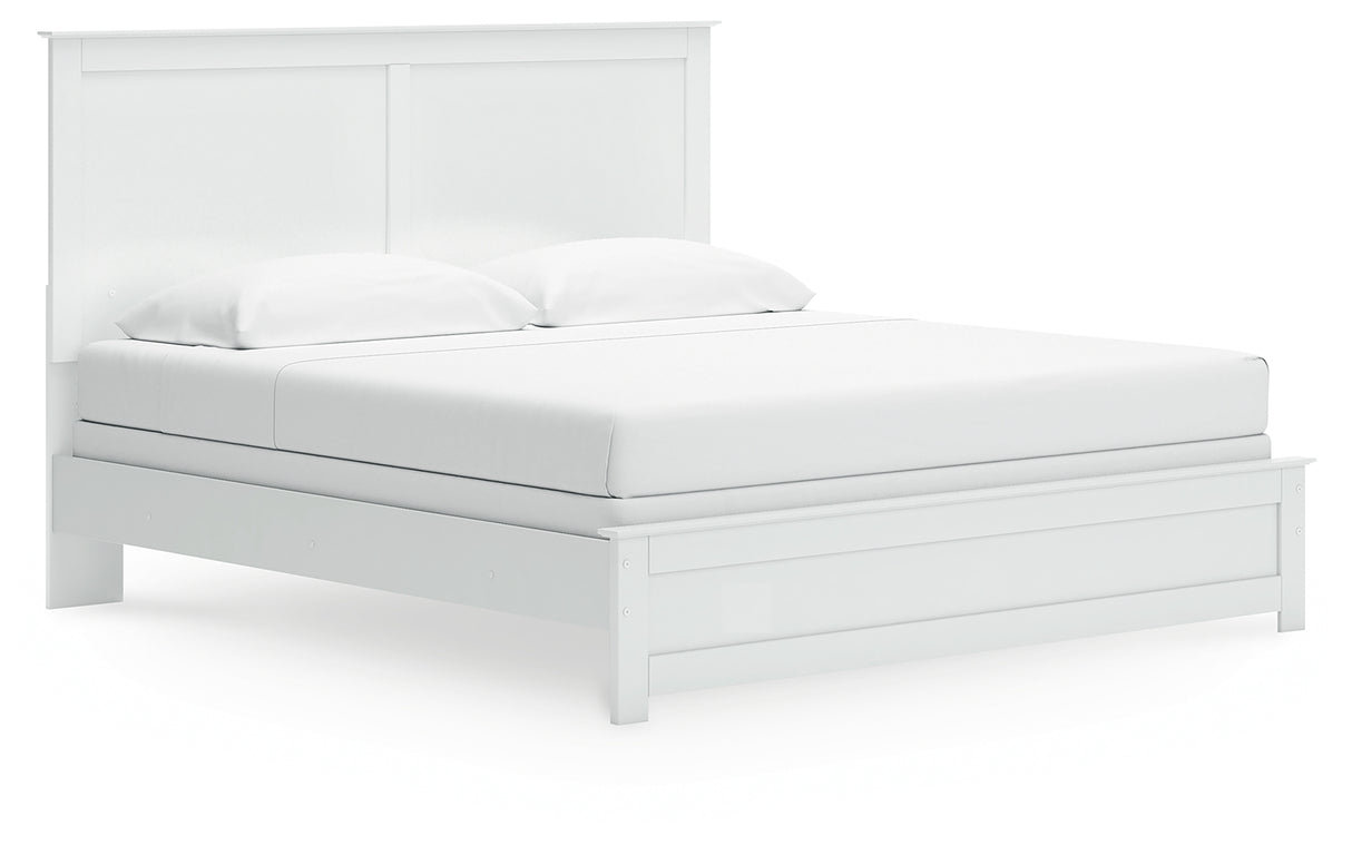 Bostwick Shoals King Panel Bed, Dresser, Mirror and Chest