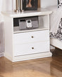 Furniture City Houma - Ashley Furniture - Bostwick Shoals Nightstand - One Drawer Night Stand / White - B139-91