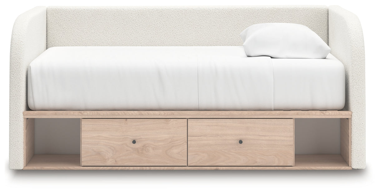 Arloster Twin Upholstered Day Bed with Storage