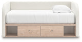 Arloster Twin Upholstered Day Bed with Storage