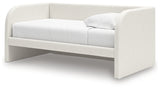 Arloster Twin Upholstered Day Bed, Dresser and Mirror