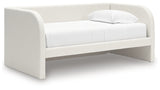 Arloster Twin Upholstered Day Bed, Dresser and Mirror