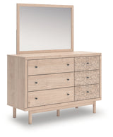 Arloster Full Upholstered Panel Bed, Dresser and Mirror