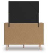 Arloster Full Upholstered Panel Bed, Dresser and Mirror