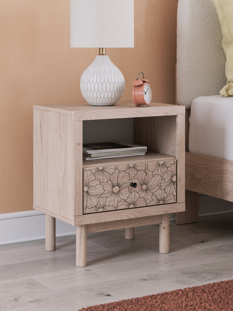 Furniture City Houma - Ashley Furniture - Arloster Bedroom - One Drawer Night Stand / Tan - PCB1566-91