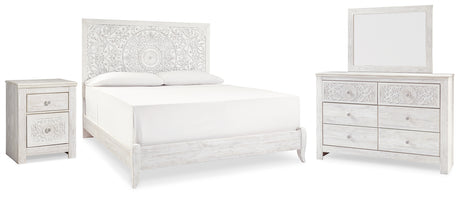 Furniture City Houma - Ashley Furniture - Paxberry King Panel Bed, Dresser, Mirror and Nightstand - King Panel Bed, Dresser, Mirror and Nightstand - B181B33