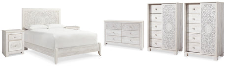Furniture City Houma - Ashley Furniture - Paxberry Queen Panel Bed, Dresser, 2 Chests and 2 Nightstands - Queen Panel Bed, Dresser, 2 Chests and 2 Nightstands - B181B31