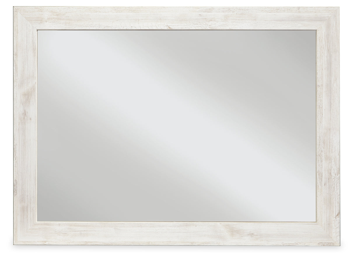 Furniture City Houma - Ashley Furniture - Paxberry Bedroom Mirror - Bedroom Mirror / Whitewash - B181-36