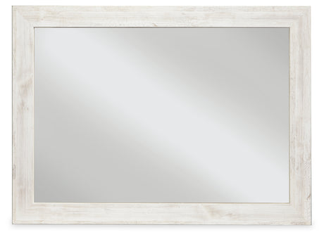 Furniture City Houma - Ashley Furniture - Paxberry Bedroom Mirror - Bedroom Mirror / Whitewash - B181-36