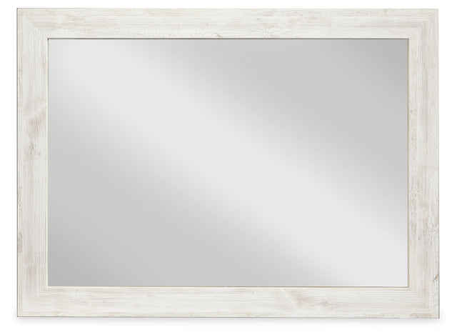 Furniture City Houma - Ashley Furniture - Paxberry Bedroom Mirror - Bedroom Mirror / Whitewash - B181-36