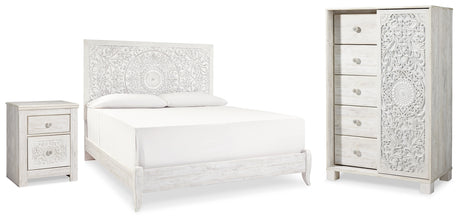 Furniture City Houma - Ashley Furniture - Paxberry King Panel Bed, Chest and Nightstand - King Panel Bed, Chest and Nightstand - B181B32