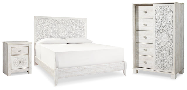 Furniture City Houma - Ashley Furniture - Paxberry King Panel Bed, Chest and Nightstand - King Panel Bed, Chest and Nightstand - B181B32