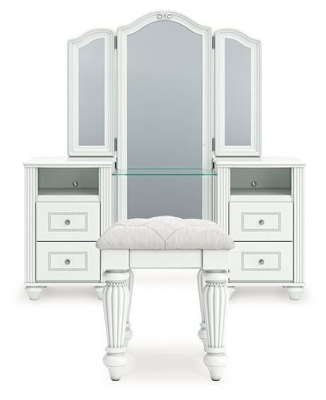 Furniture City Houma - Ashley Furniture - Kozlani Vanity, Mirror and Stool - Vanity, Mirror and Stool - PCB1819B11