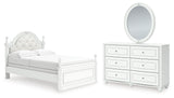Furniture City Houma - Ashley Furniture - Kozlani Full Upholstered Panel Bed, Dresser and Mirror - Full Upholstered Panel Bed, Dresser and Mirror - PCB1819B15