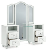 Kozlani Vanity, Mirror and Stool