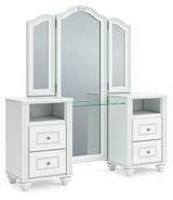 Kozlani Vanity, Mirror and Stool