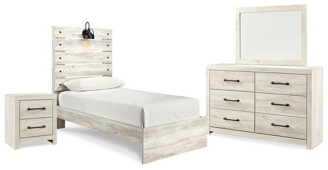 Furniture City Houma - Ashley Furniture - Cambeck Twin Panel Bed, Dresser, Mirror and Nightstand - Twin Panel Bed, Dresser, Mirror and Nightstand - B192B53