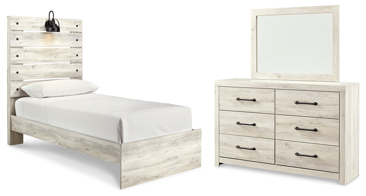 Cambeck Twin Panel Bed, Dresser and Mirror