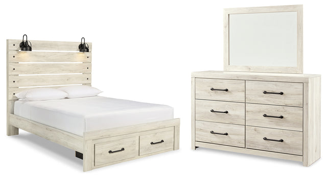 Furniture City Houma - Ashley Furniture - Cambeck Queen Panel Storage Bed, Dresser and Mirror - Queen Panel Storage Bed, Dresser and Mirror - B192B62