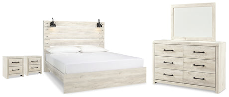 Furniture City Houma - Ashley Furniture - Cambeck King Panel Bed, Dresser, Mirror and 2 Nightstands - King Panel Bed, Dresser, Mirror and 2 Nightstands - B192B130