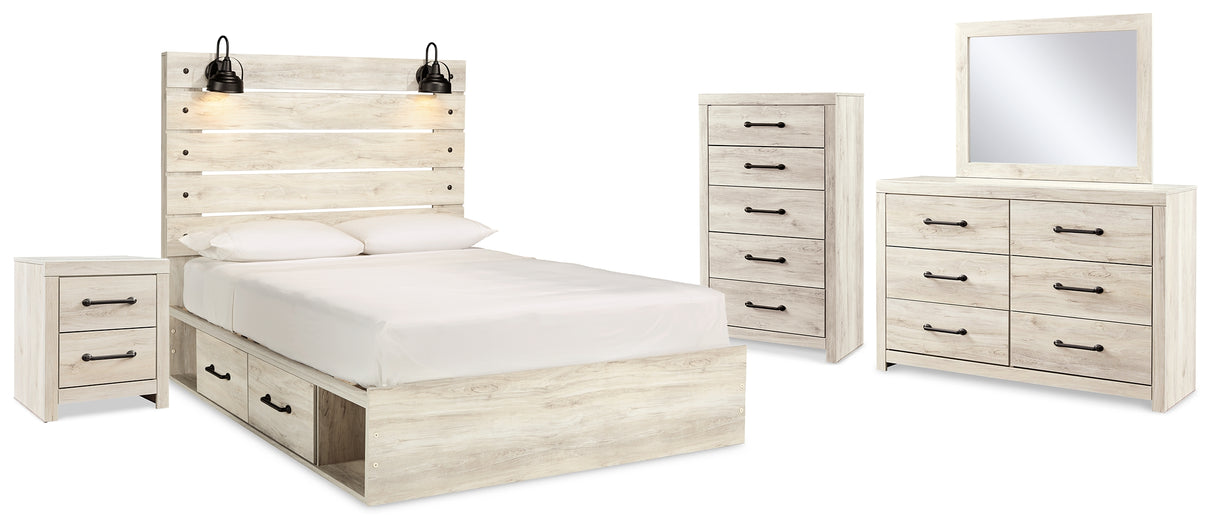 Furniture City Houma - Ashley Furniture - Cambeck Queen Panel Bed with Storage, Dresser, Mirror, Chest and Nightstand - Queen Panel Bed with Storage, Dresser, Mirror, Chest and Nightstand - B192B60