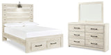 Furniture City Houma - Ashley Furniture - Cambeck Full Storage Bed, Dresser and Mirror - Full Storage Bed, Dresser and Mirror - B192B129
