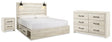 Furniture City Houma - Ashley Furniture - Cambeck King Panel Storage Bed. Dresser and Nightstand - King Panel Storage Bed. Dresser and Nightstand / Whitewash - B192B125