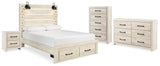 Furniture City Houma - Ashley Furniture - Cambeck Queen Storage Bed, Dresser, Chest and Nightstand - Queen Storage Bed, Dresser, Chest and Nightstand - B192B96